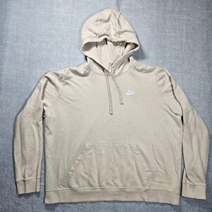 Nike Hoodie Mens XL Khaki Beige Pullover BV2648-247